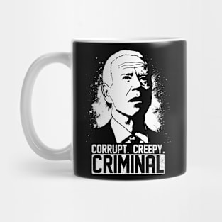 Support impeaching Joe Corrupt Creepy Criminal Biden funny quote Mug